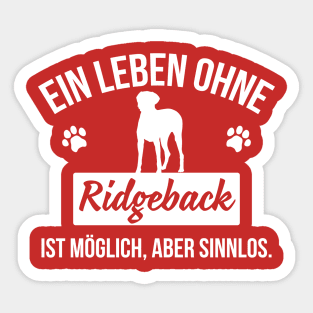 Ridgeback Sticker